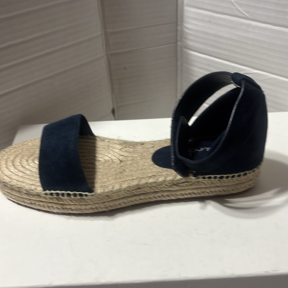 Splendid Suede Leather Upper Platform Espadrilles… - image 3